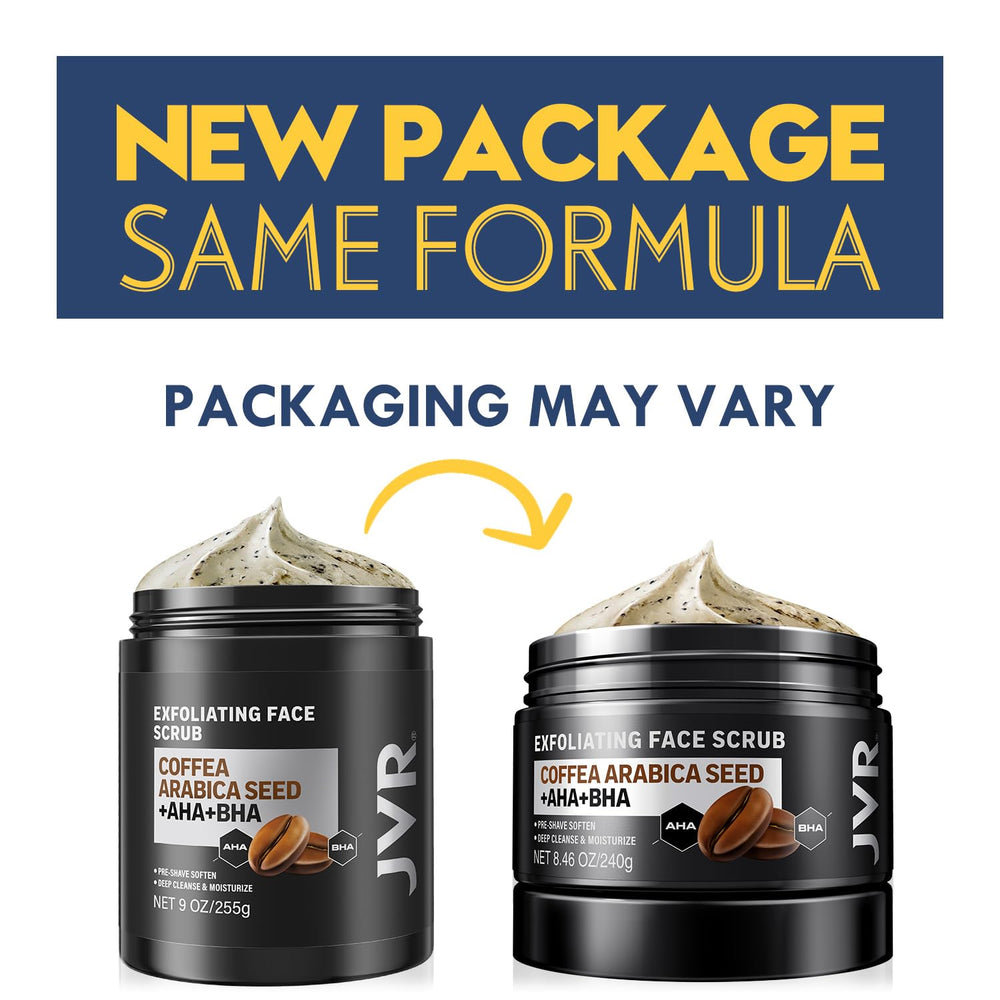 JVR Face Scrub rinse action with foamy lather on hands