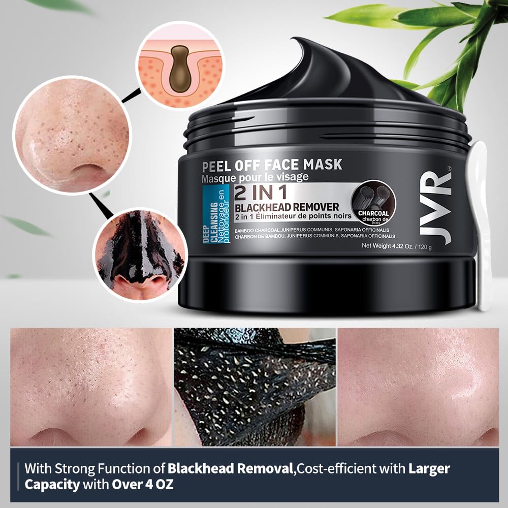 JVR Mask texture close-up shows gentle formula for all skin types