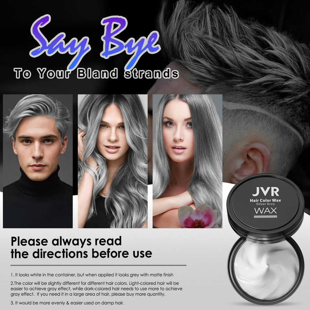 JVR wax leaves a non-sticky finish and washes out easily