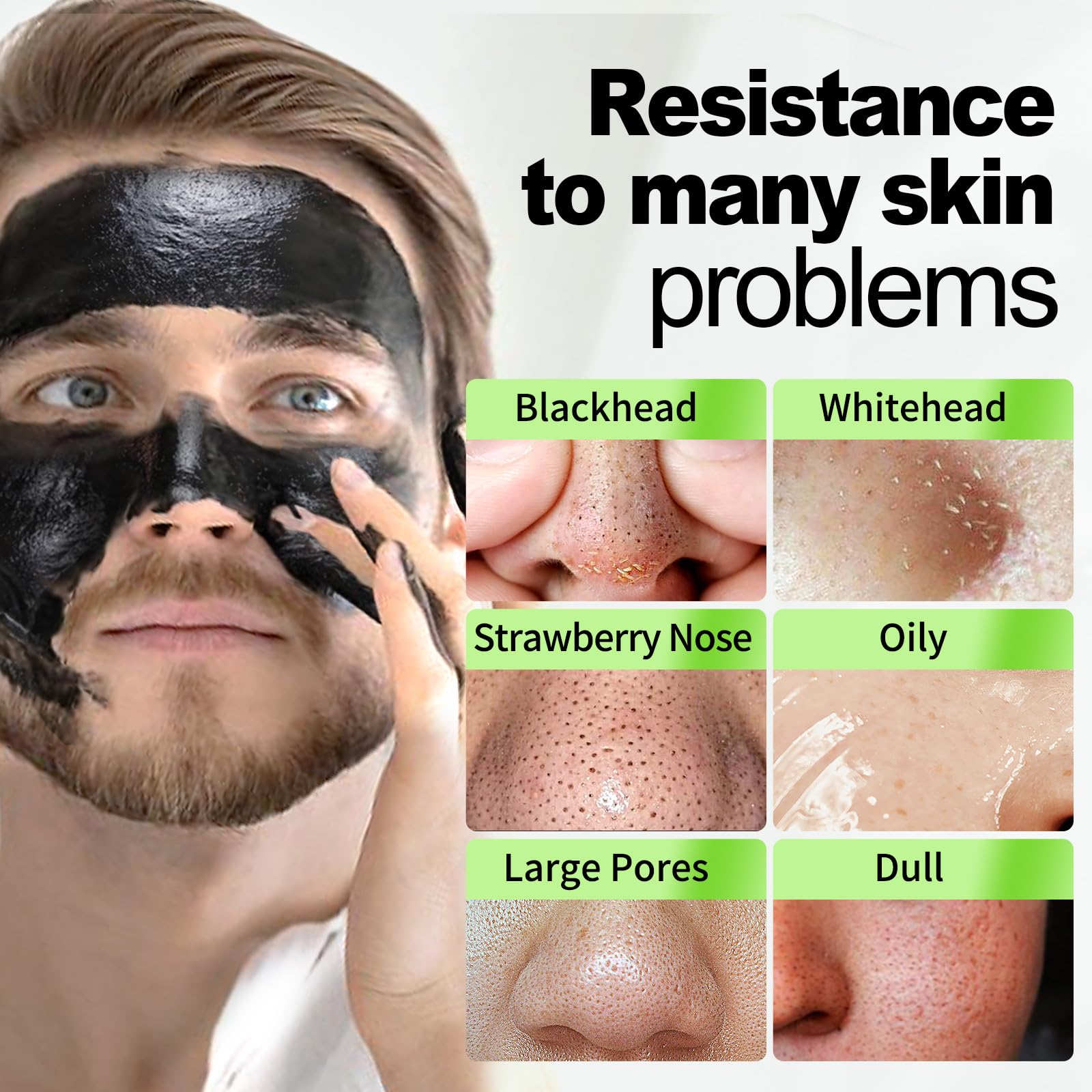 JVR Peel Off Mask pore-cleansing-action emphasizes charcoal absorption and oil control