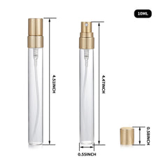 Jxcmeng golden-aluminized nozzle 10ml bottle enhances premium perfume application.
