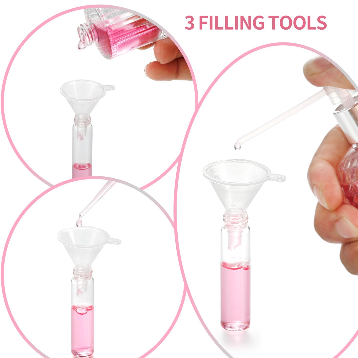 Jxcmeng refillable sample bottle pack ideal for distributing fragrances.