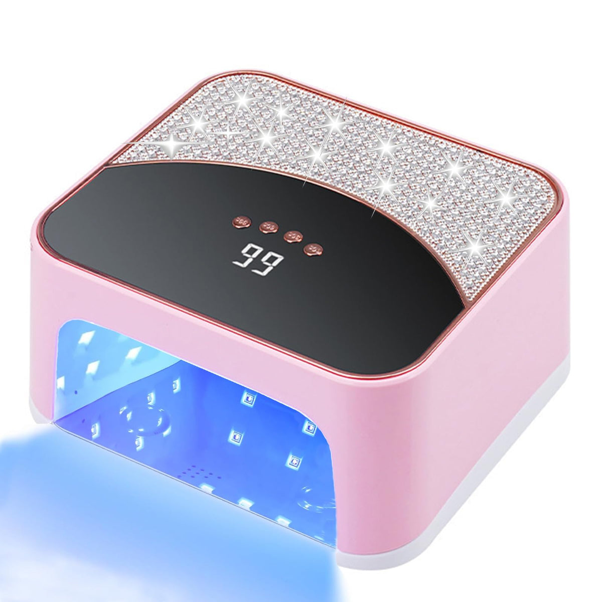 JYDFYP 268W UV LED Nail Lamp front view for fast gel curing.