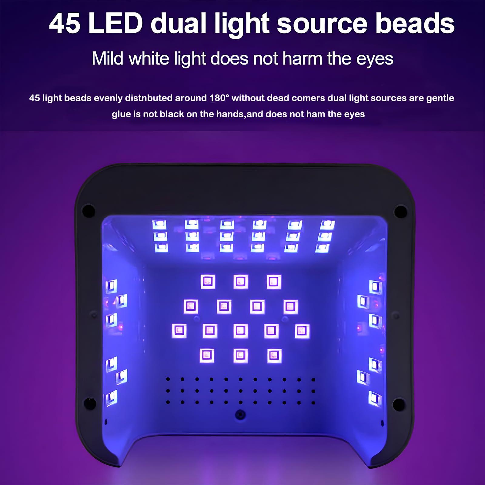 JYDFYP diamond design nail lamp close-up highlights stylish sparkle.