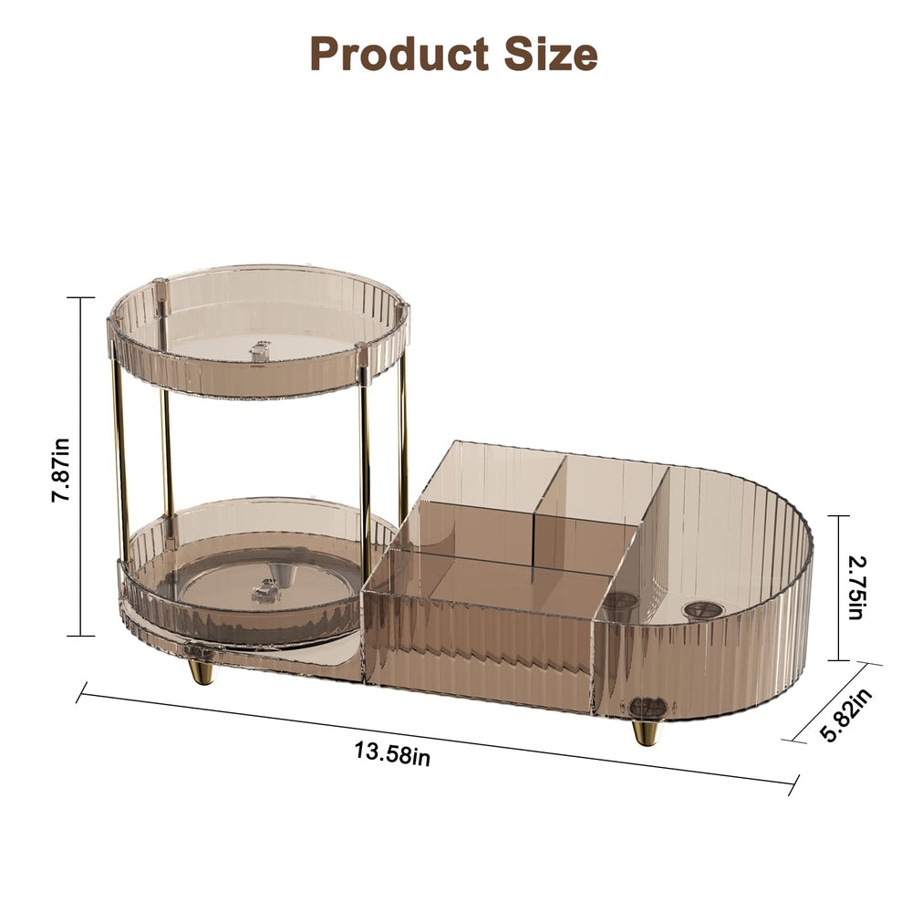 Jywantful easy-assembly vanity organizer snaps together in seconds for instant setup