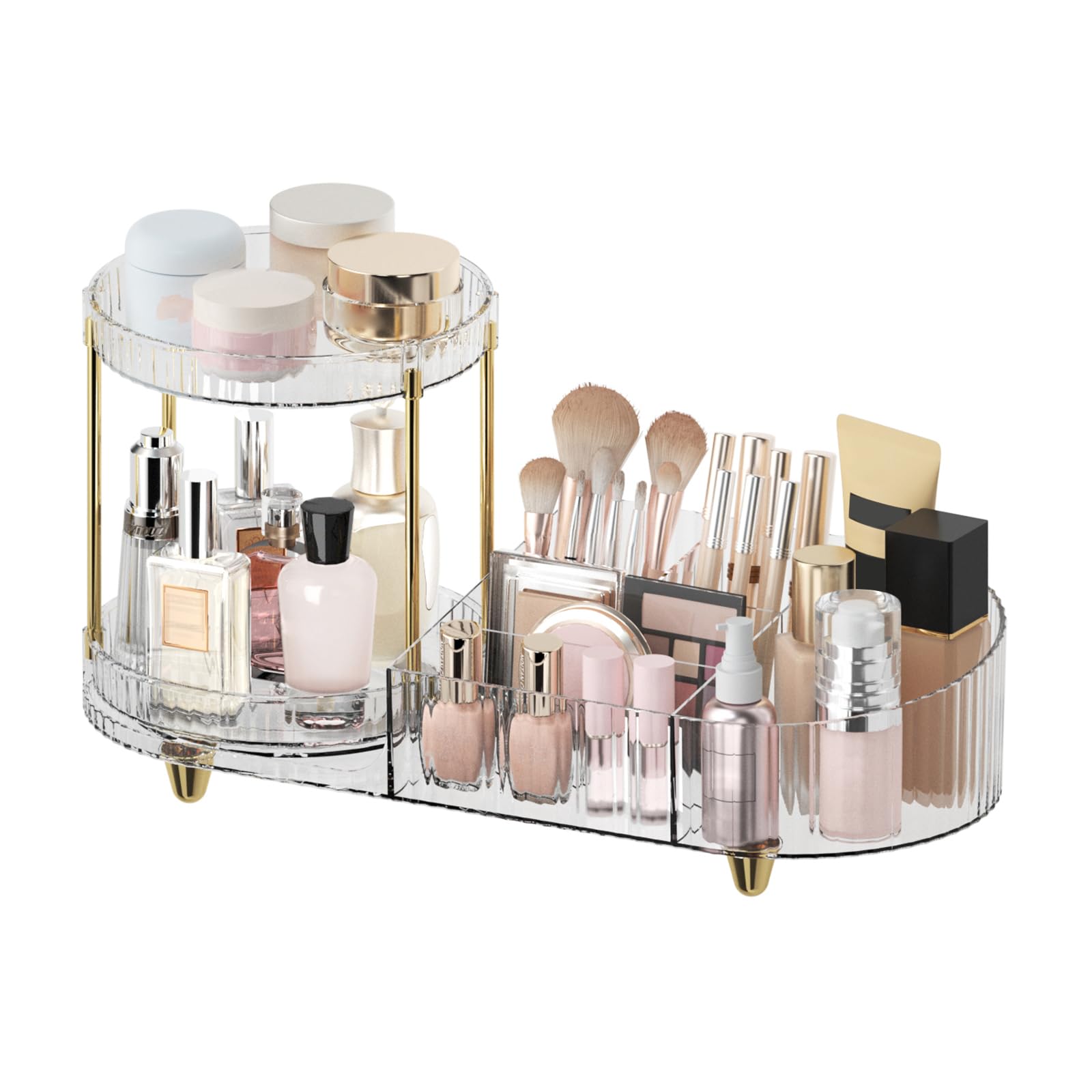 Jywantful organizador giratorio de maquillaje y perfumes con rotación 360 para acceso rápido