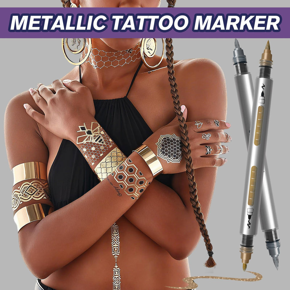 Stylish stencil designs and trendy transfers support easy creative looks