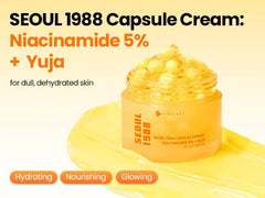 K-SECRET Niacinamide Capsule Cream gel-base texture highlighting lightweight hydration