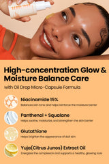 K-SECRET SEOUL 1988 Niacinamide Serum Yuja extract adds brightening potential and hydration