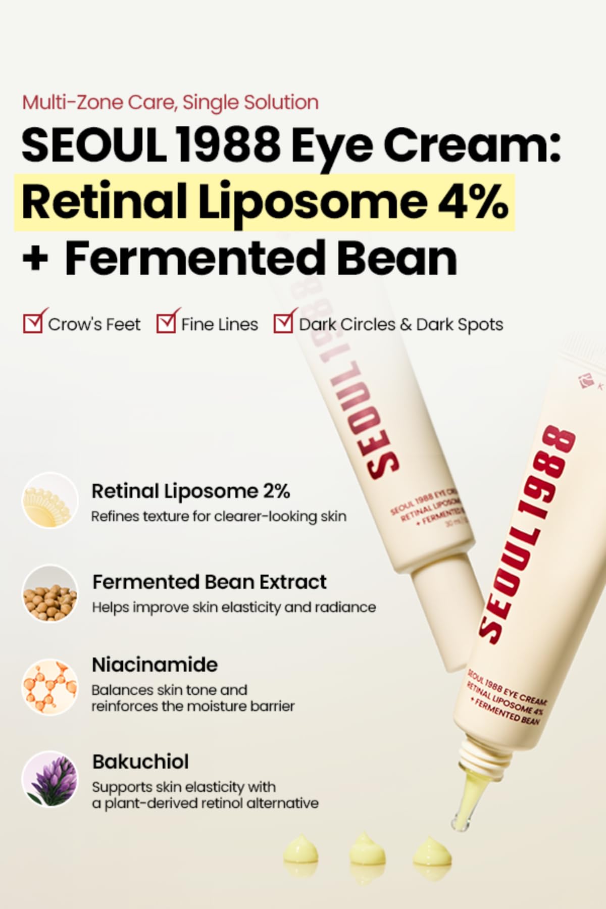 K-SECRET SEOUL 1988 retinal liposome bottle highlights advanced delivery for smoother application.