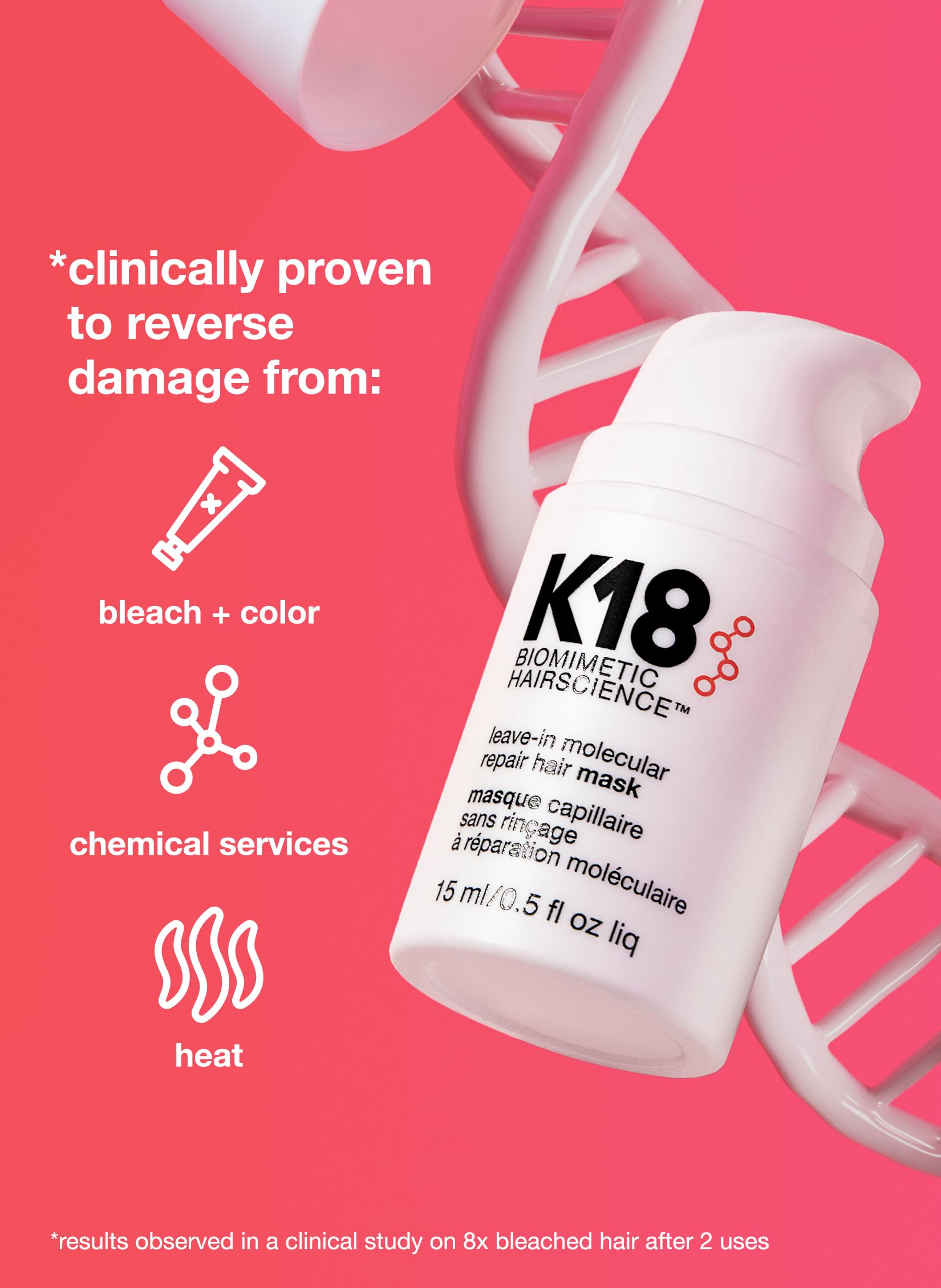 K18 peptide-molecule illustration highlights inner-hair bond repair
