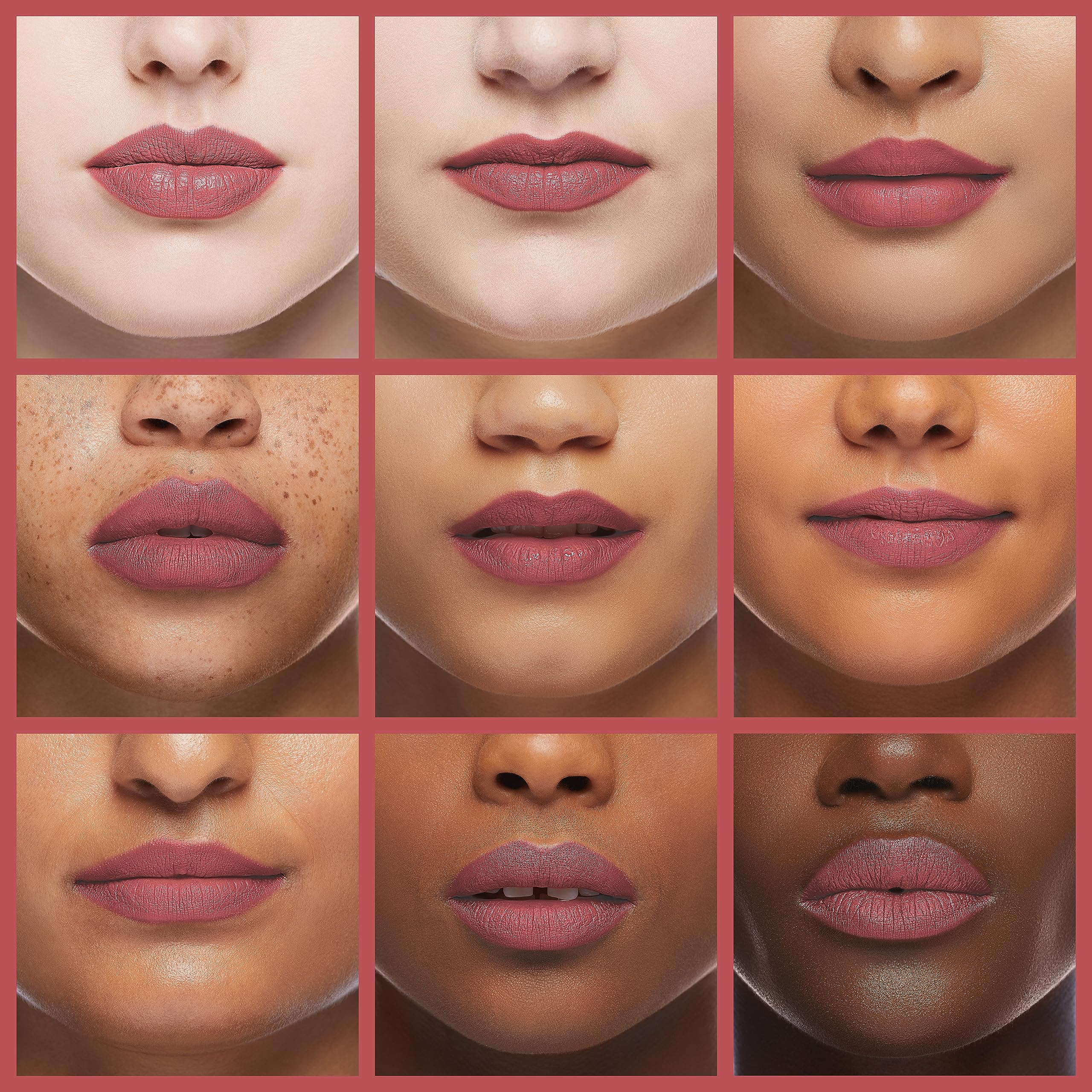 K7L Nude Pink Lipstick Crayon Tip Toe displays silky matte finish on lips.