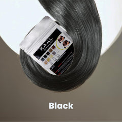 KAAL Hair Fiber Refill Pack close-up texture shows natural-looking thinning-hair concealment.