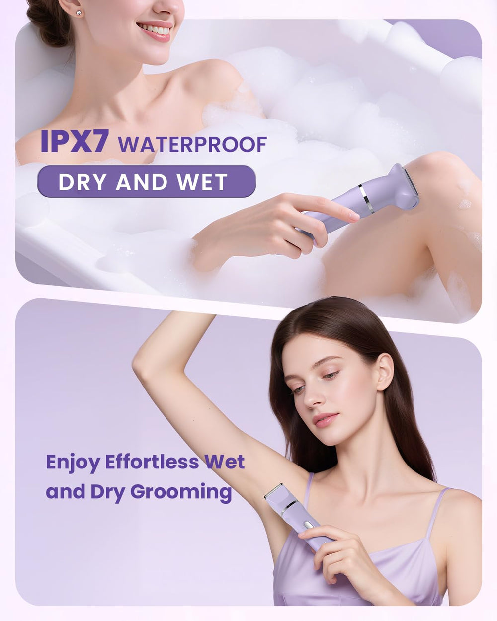 Kabowa bikini-trimmer precise-trimmer captures delicate detailing on cheeks and chin.