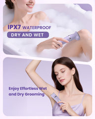 Kabowa bikini-trimmer precise-trimmer captures delicate detailing on cheeks and chin.