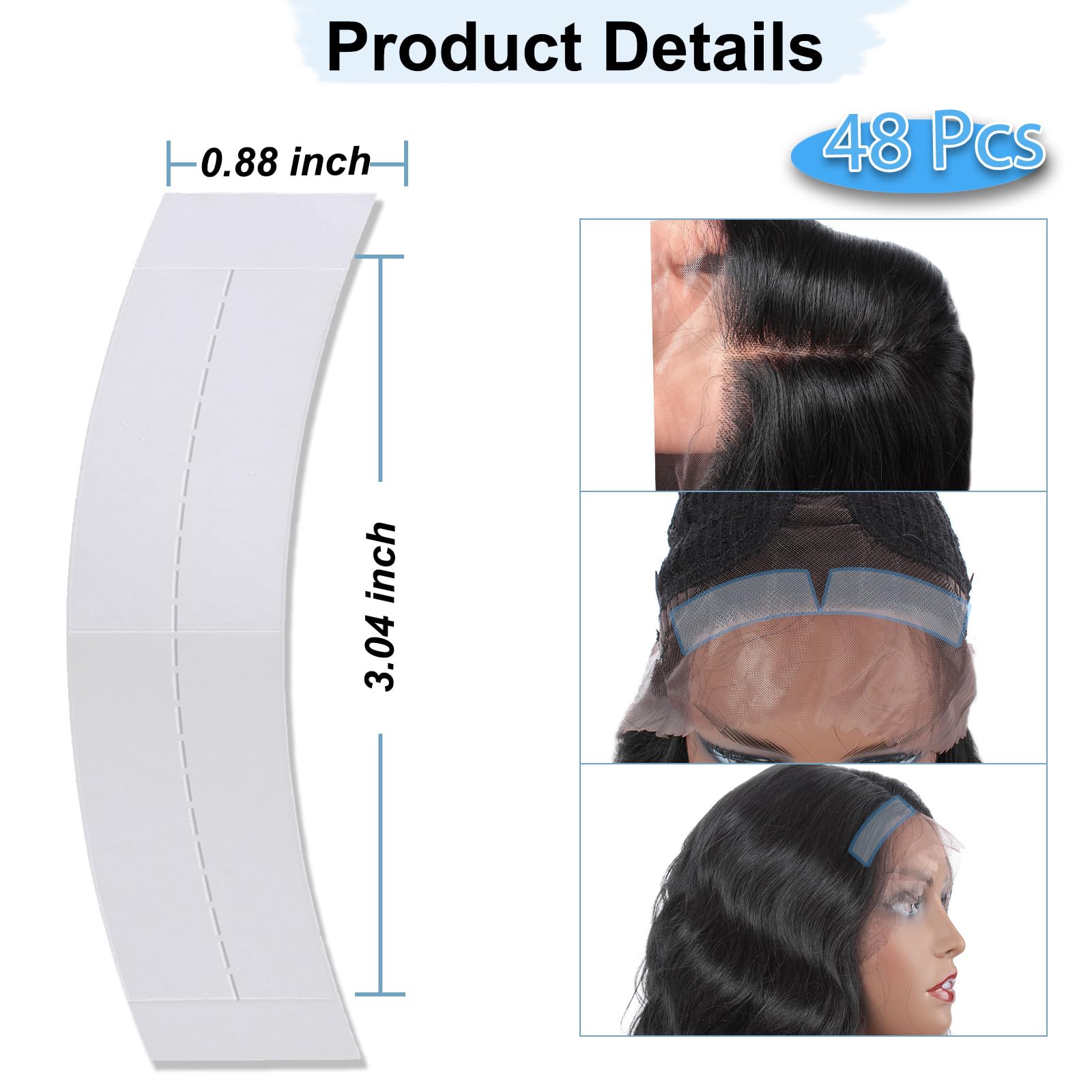 Kachanaa lace wig tape application demo demonstrates quick, discreet attachment.