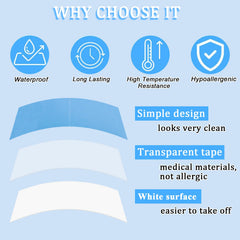 Kachanaa transparent tape is invisible on hair for natural-looking attachment.