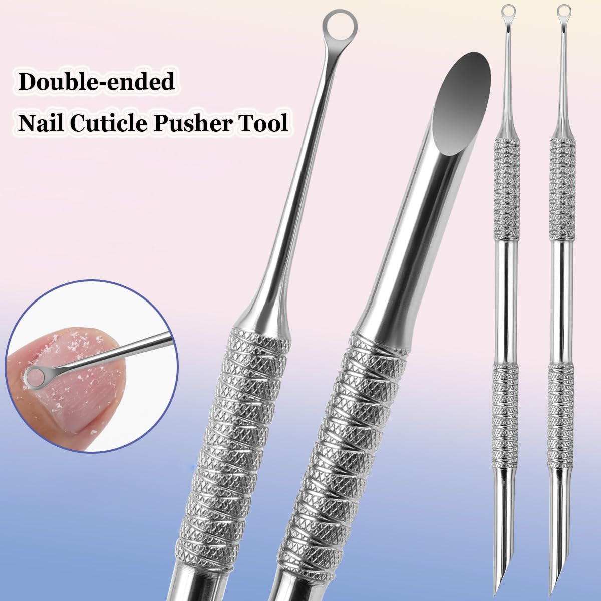 KACHIMOO circle-head scraper lifts cuticles safely