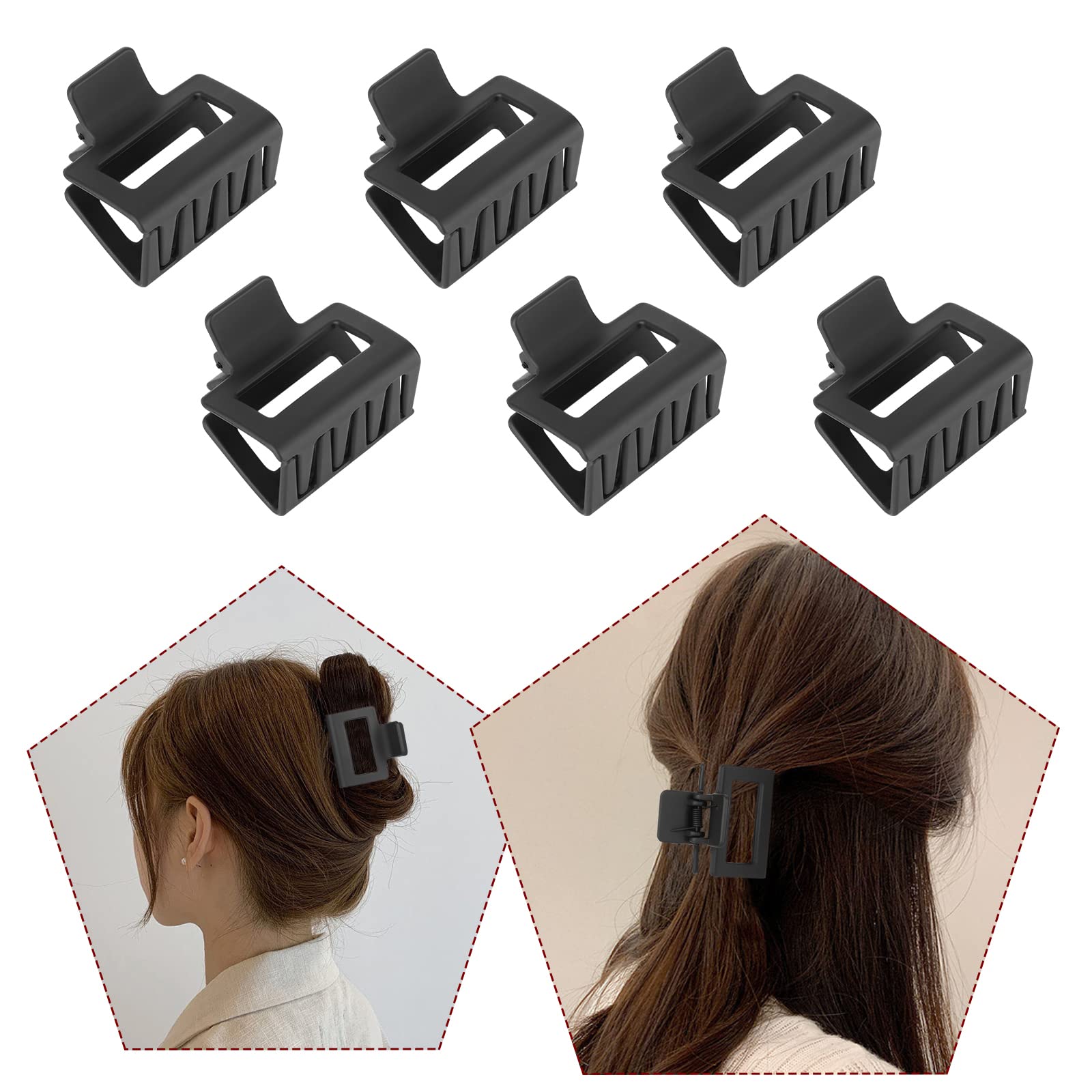 Kacmagic rectangle-clip set gift-box highlights versatile mother-daughter styling.