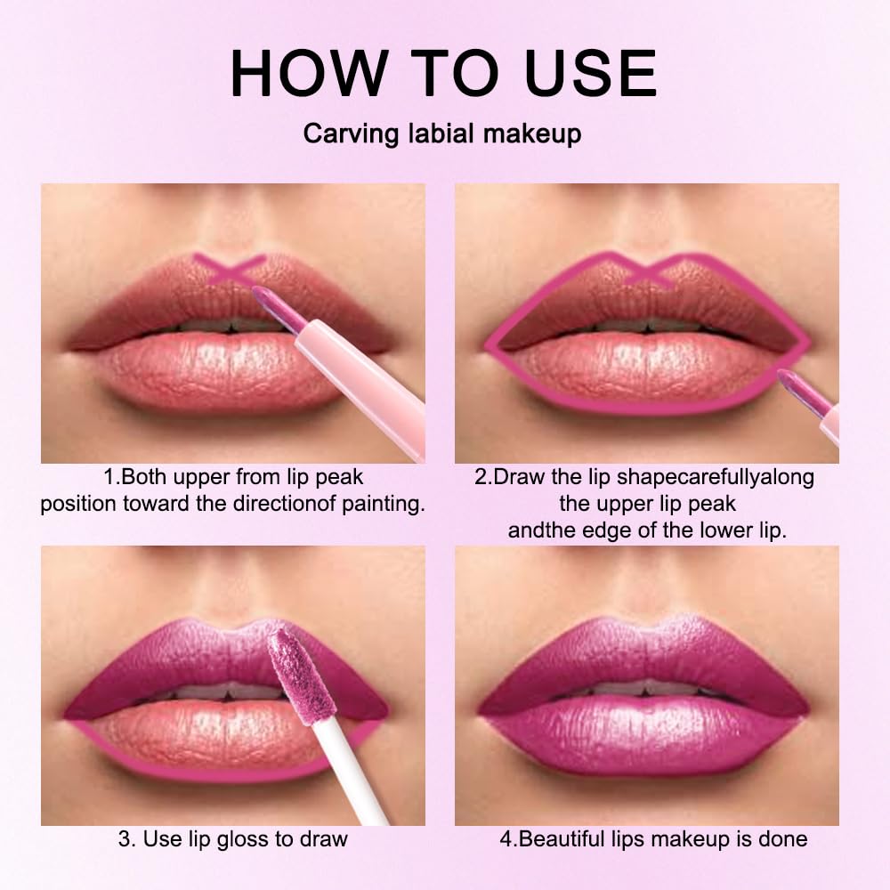 Kaely 24-hour lip color pigment swatch showcases rich color.