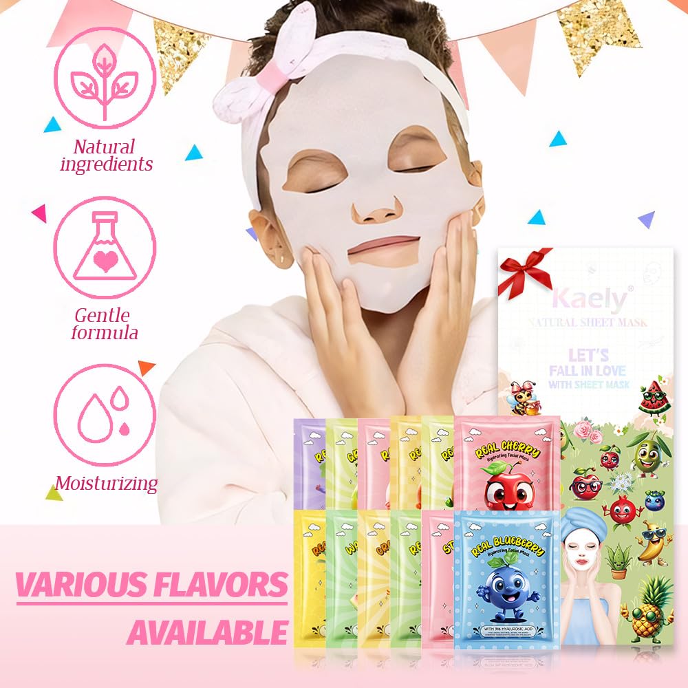 Kaely all skin types masks; leaves skin soft, radiant, ready for daily routines
