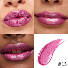 Kaely lip liner close-up demonstrates smooth application in rose shade.