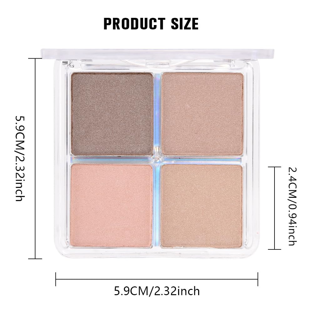 Kaely powder eyeshadow quad cruelty-free product for ethical beauty routines.