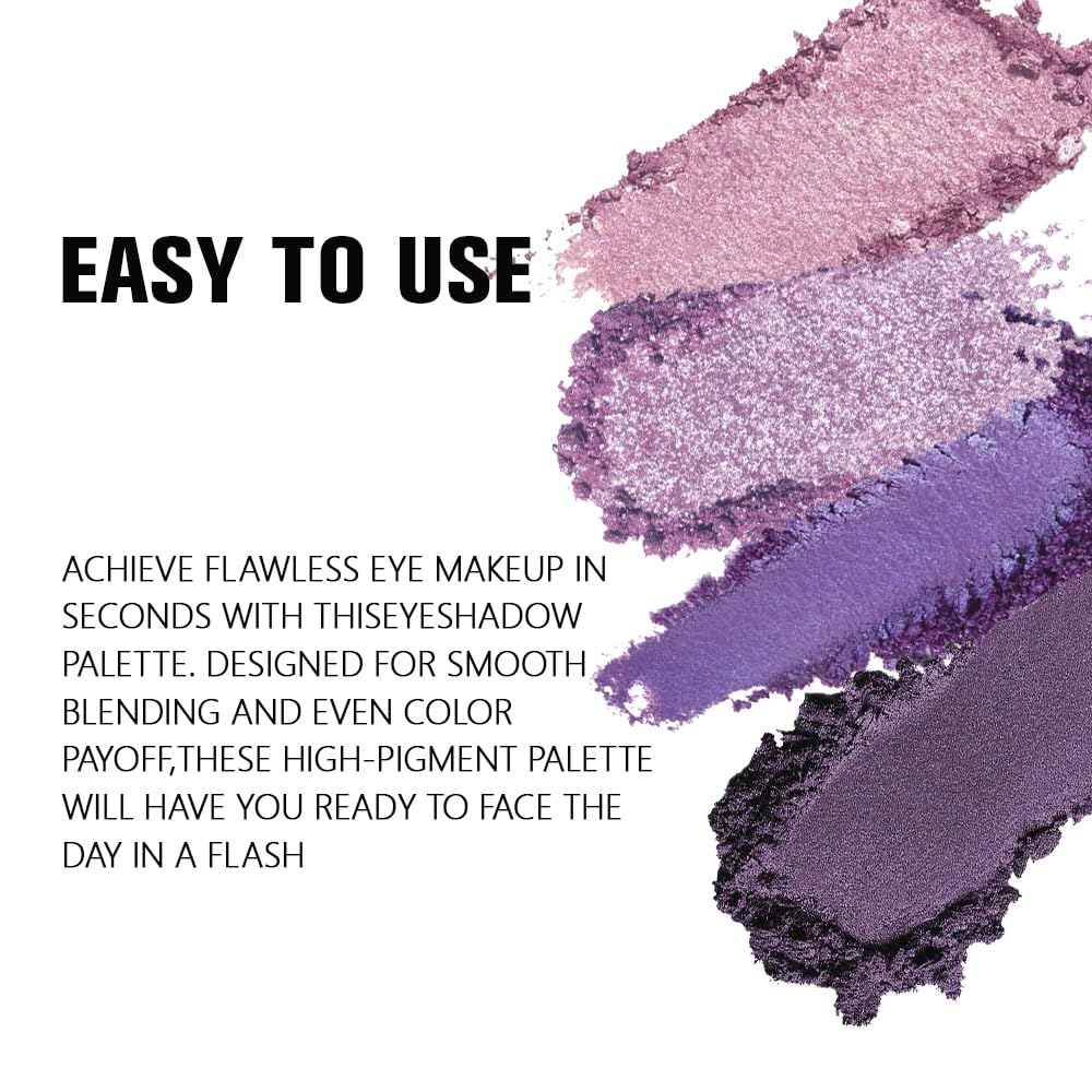 Kaely Powder Eyeshadow Quad waterproof smudgeproof formula for all day wear