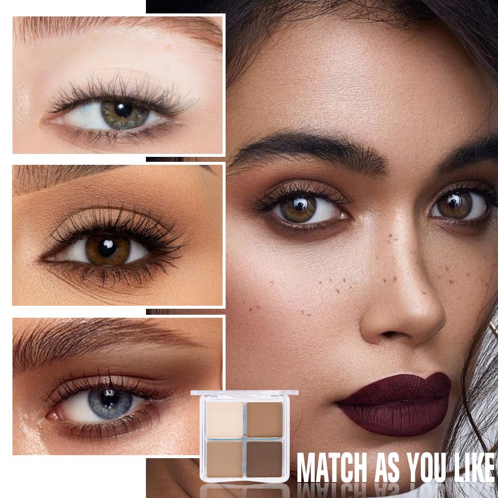 Kaely Powder Eyeshadow Quad waterproof and smudge-proof finish under activity.