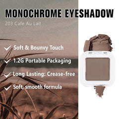 Kaely pressed single eyeshadow cocoa brown applied delivers even matte finish with lightweight feel