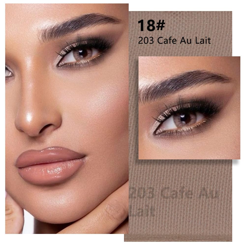 Kaely pressed single eyeshadow cocoa brown swatches reveal true pigment and smooth texture on lids