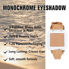 Kaely Golden Shimmer compact — travel-friendly mini size for on-the-go makeup.