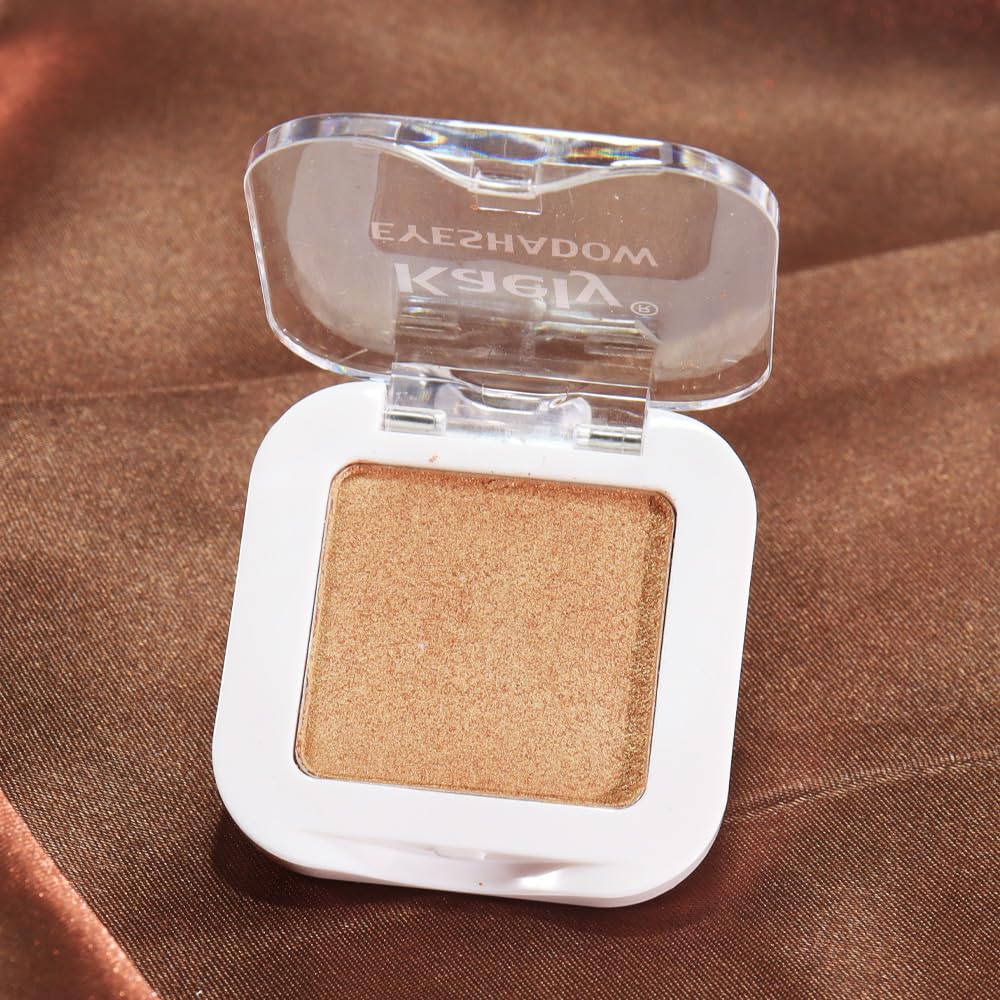 Kaely Golden Shimmer packaging with cruelty-free badge demonstrates ethical choice in makeup.