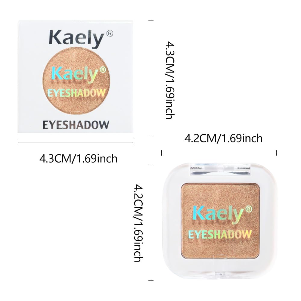 Kaely Golden Shimmer mini-size compact — perfect for purse touch-ups.