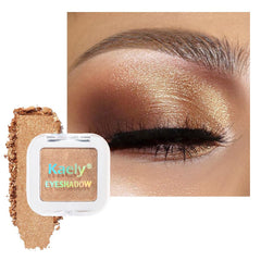 Kaely pressed single eyeshadow Golden Shimmer pan — rich pigment for bold eyelids.