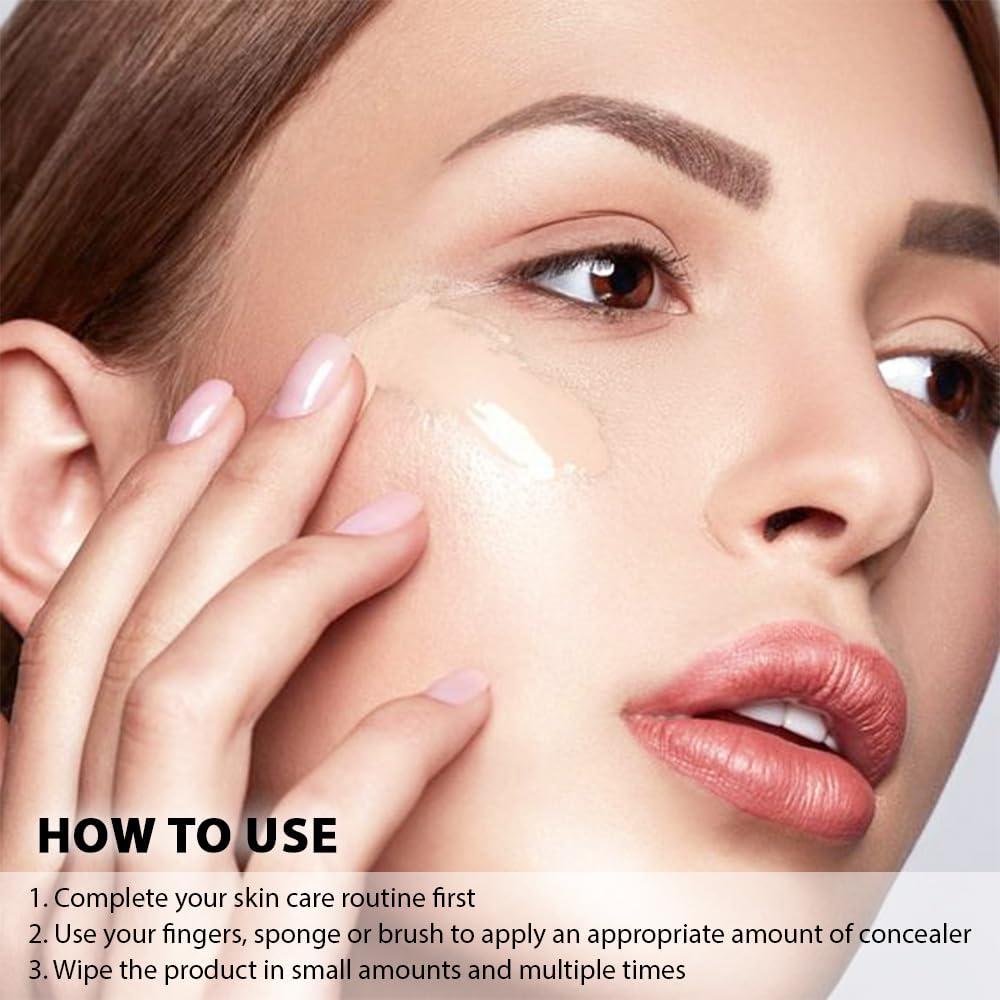 Kaely under eye concealer vegan hypoallergenic formula for sensitive skin.
