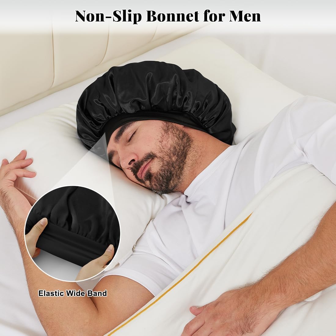 Kafteri bonete satén para hombre textura suave para uso diario y cómodo