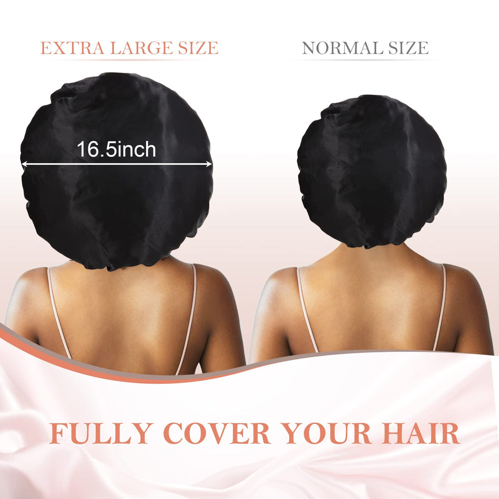 Kafteri satin bonnet fabric closeup highlighting smooth texture and moisture care