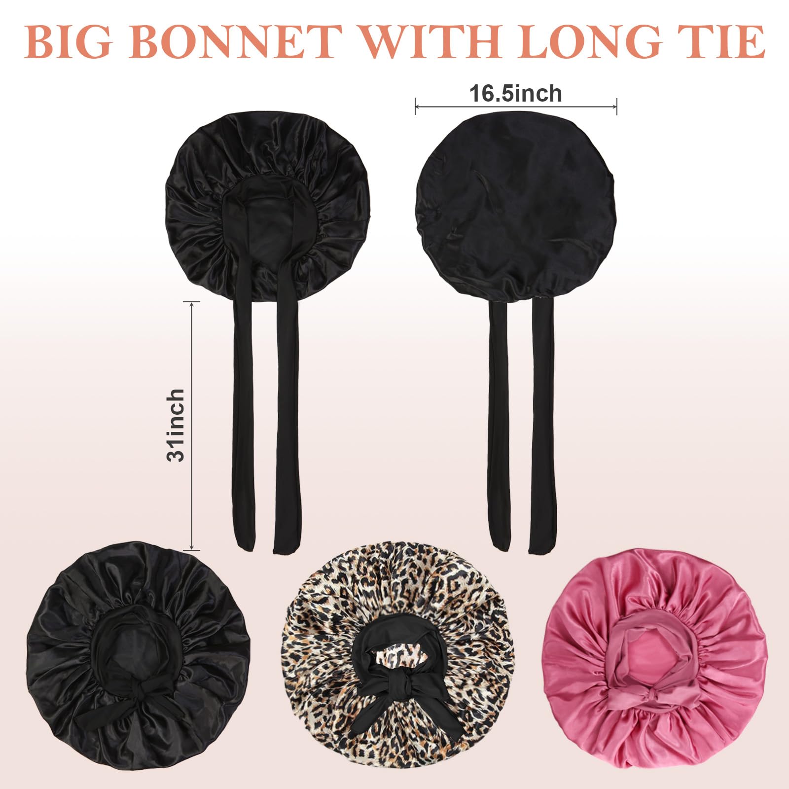 Kafteri washable durable satin bonnet maintains color and shine after use
