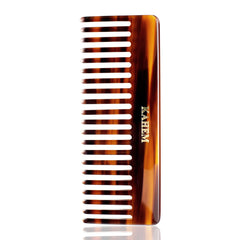 KAHEM wide tooth detangler comb held in hand for gentle scalp massage and frizz control.