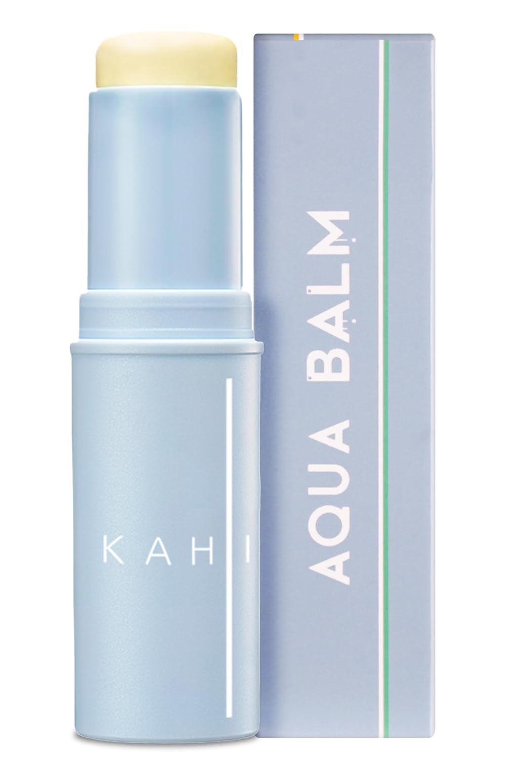 kahi aqua balm stick front view shows compact on-the-go skin protection