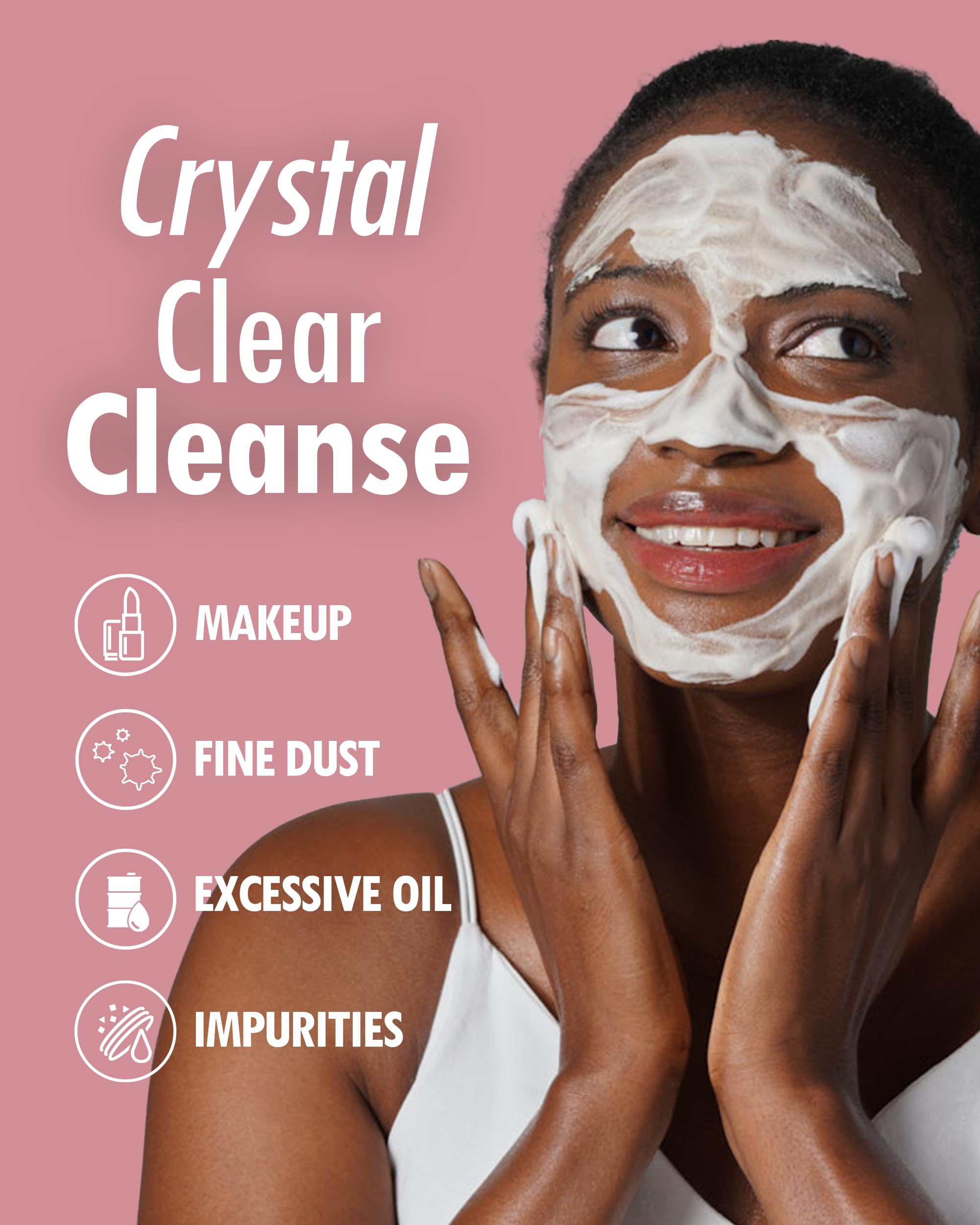 Kahi Cream Foaming Cleanser dispenser demonstrates easy travel-friendly use.