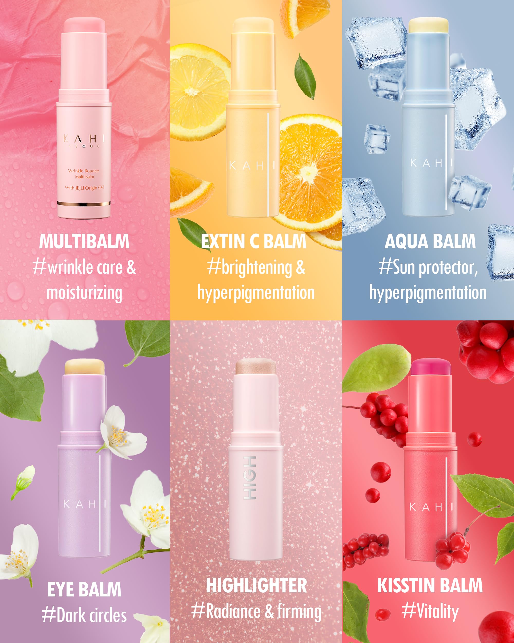 KAHI Delicate under-eye care close-up emphasizes puffiness-supporting benefits.