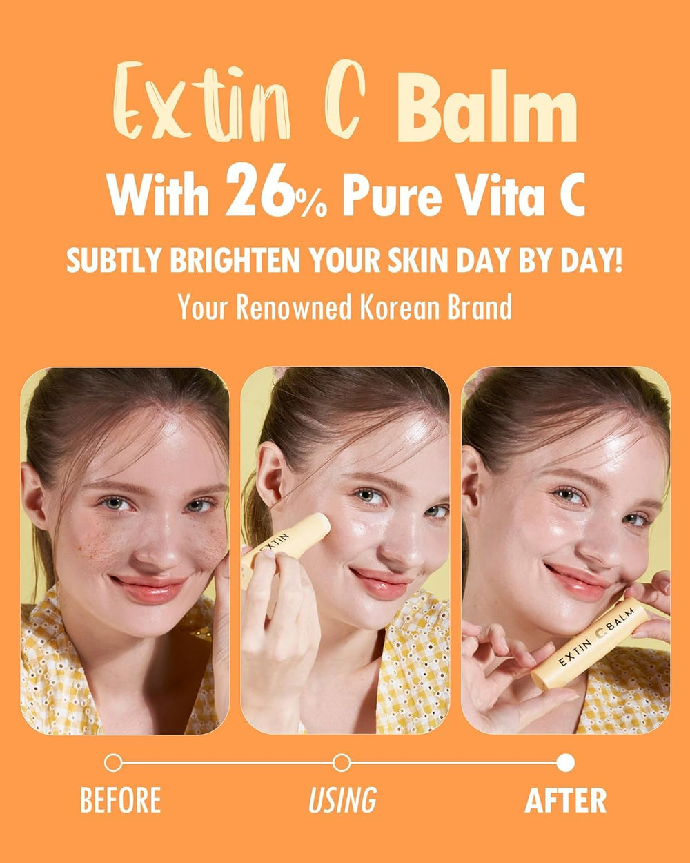 Closeup of KAHI Extin C Balm application showing smooth finish.