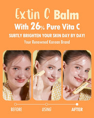 Closeup of KAHI Extin C Balm application showing smooth finish.