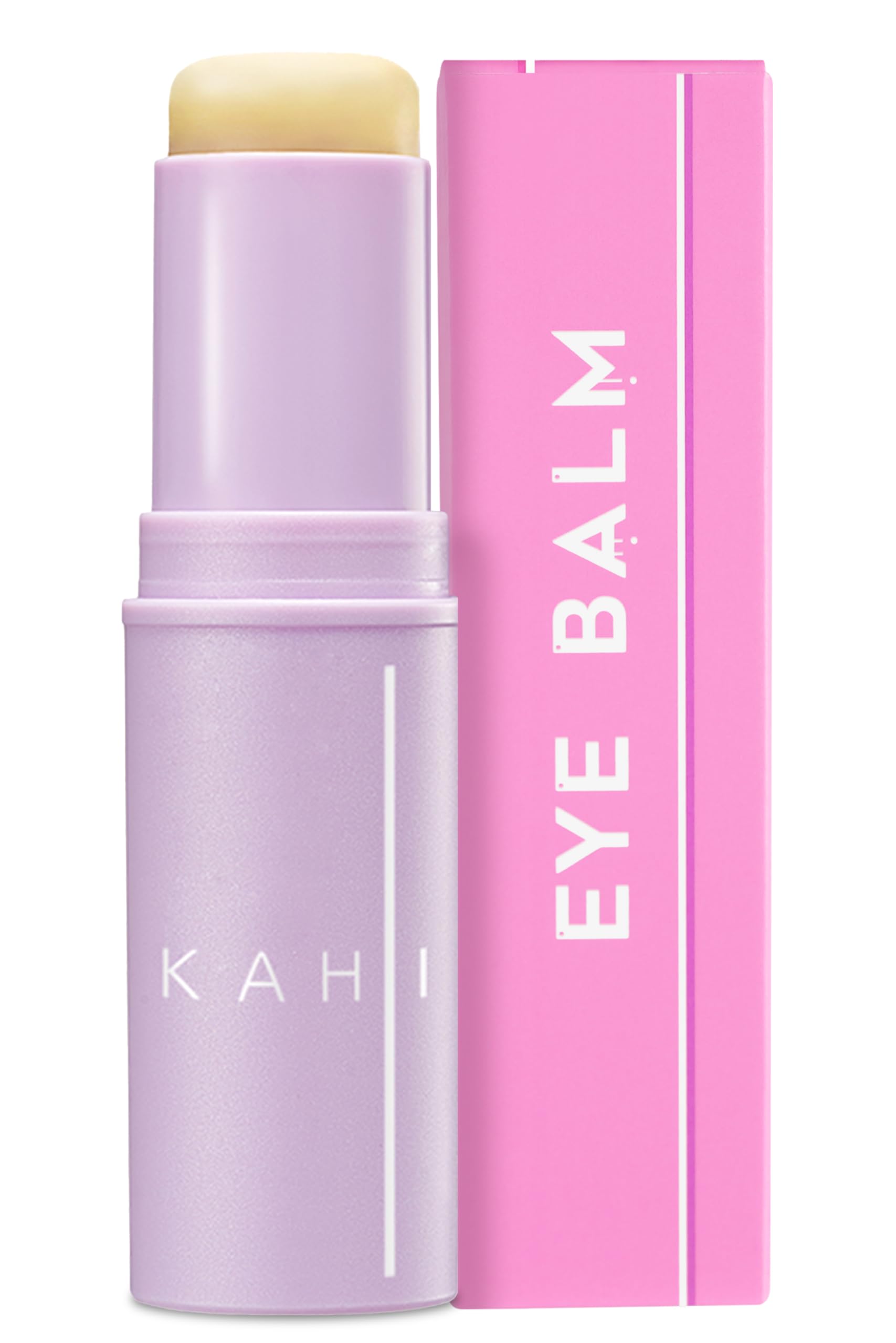 KAHI Eye Balm Stick application close-up for instant hydration.