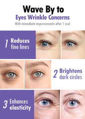 KAHI Under-eye brightening effect close-up showing smoother under-eye area.