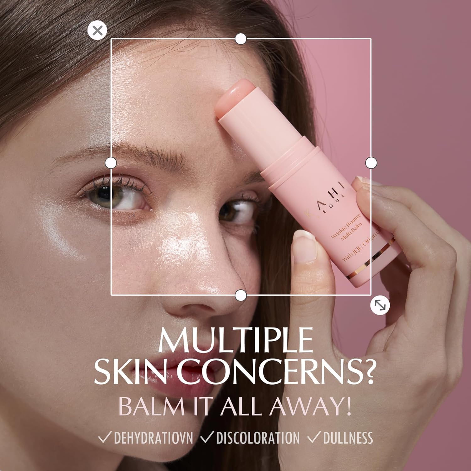 KAHI Wrinkle Bounce with Jeju fermented oil highlights pore refinement.