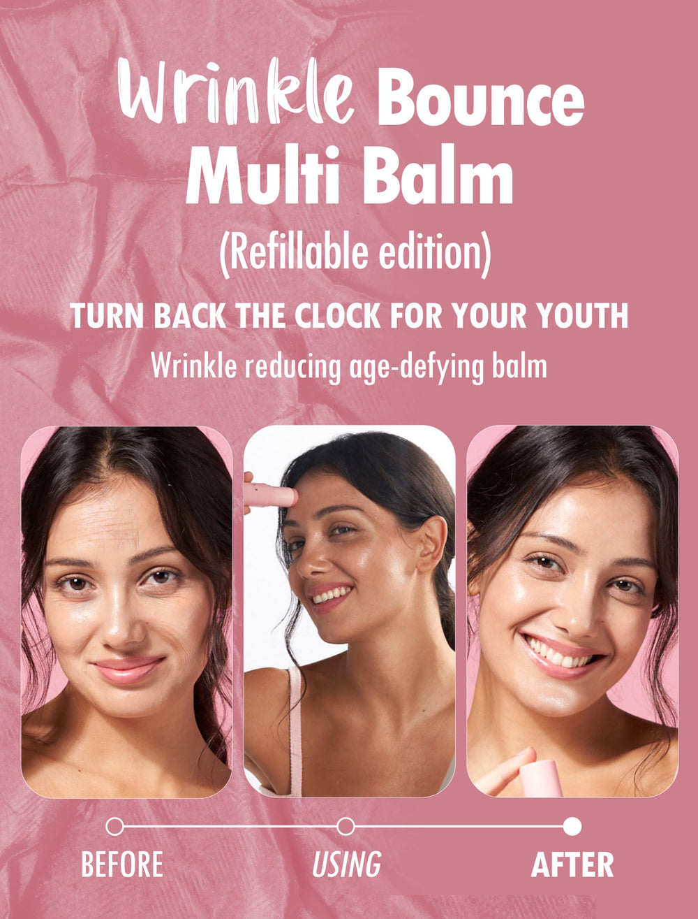 KAHI Wrinkle Bounce Multi Balm neck application smooths and supports a youthful jawline