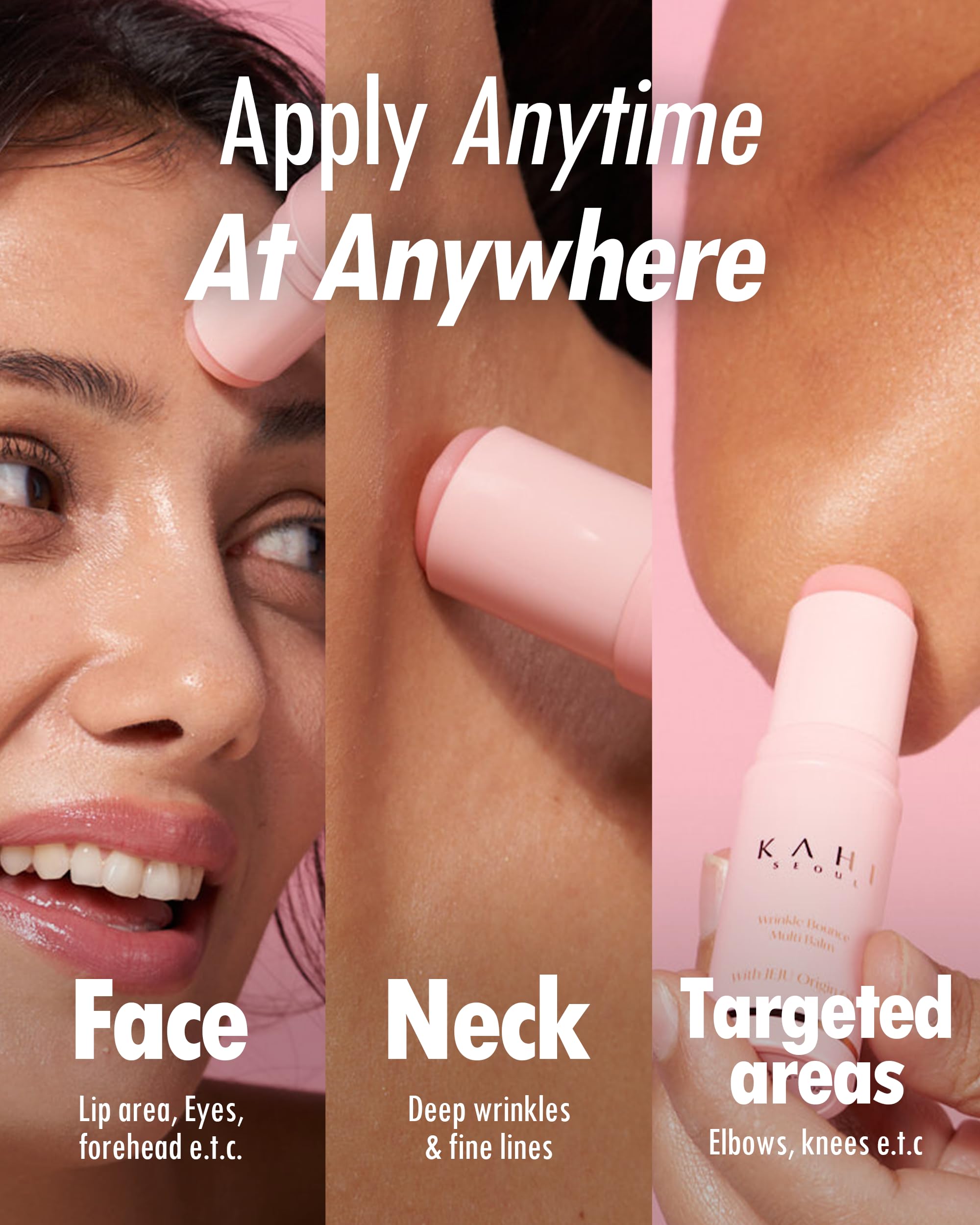KAHI Wrinkle Bounce Multi Balm Stick on-the-go convenience for quick refresh.